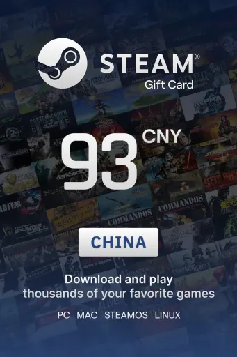 Steam Wallet 93 CNY Gift Card (China) - Digital Key