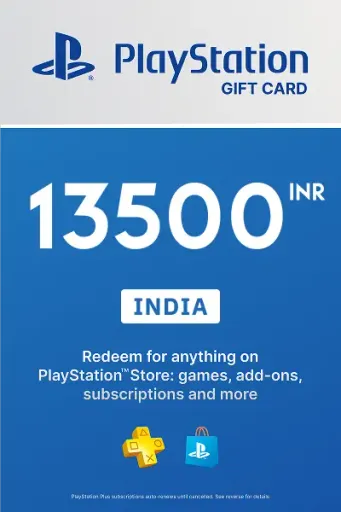PlayStation Store 13500 INR Gift Card (India) - Digital Key