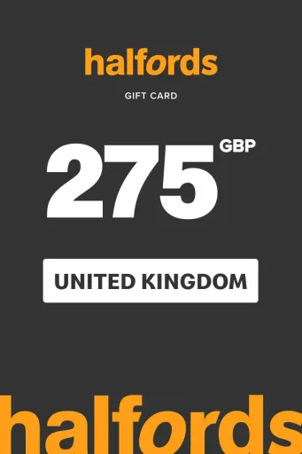 Halfords 275 GBP Gift Card (United Kingdom) - Digital Key