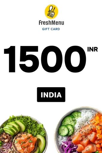 Fresh Menu 1500 INR Gift Card (India) - Digital Key