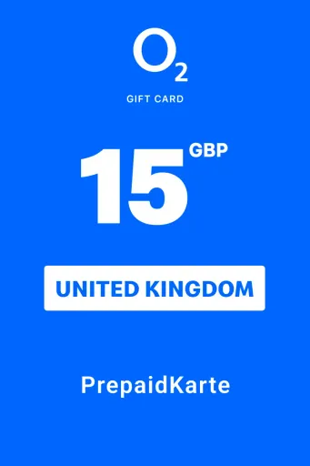 O2 E-voucher 15 GBP Gift Card (United Kingdom) - Digital Key