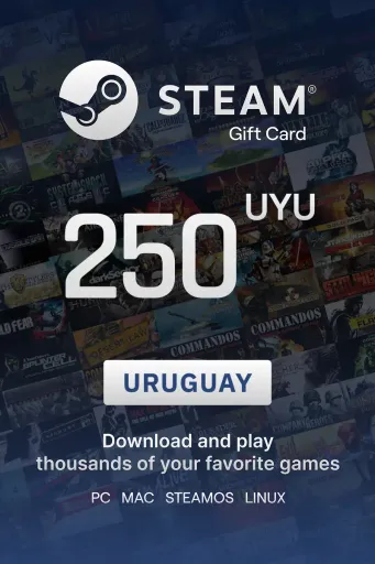 Steam Wallet 250 UYU Gift Card (Uruguay) - Digital Key