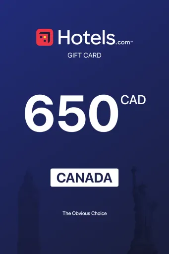 Hotels.com 650 CAD Gift Card (Canada) - Digital Key