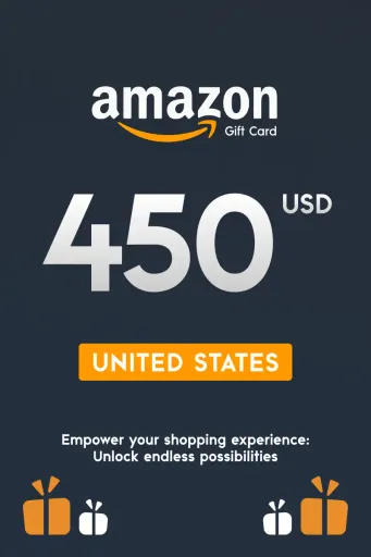 Amazon 450 USD Gift Card (United States) - Digital Key