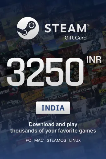 Steam Wallet 3250 INR Gift Card (India) - Digital Key