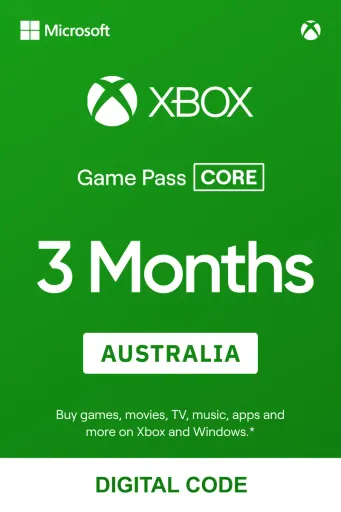 Xbox Game Pass Core 3 Months (Australia) - Xbox Live - Digital Key