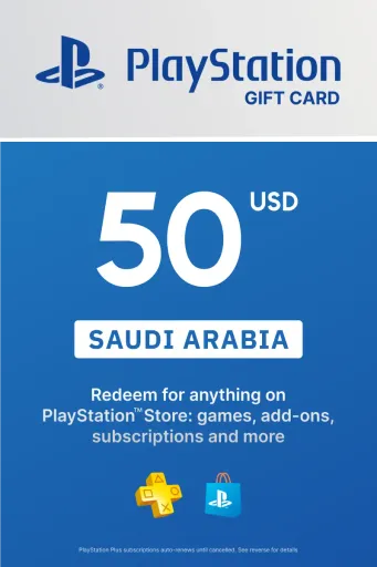 PlayStation Store 50 USD Gift Card (Saudi Arabia) - Digital Key