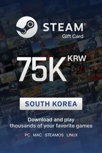 Steam Wallet 75000 KRW Gift Card (South Korea) - Digital Key