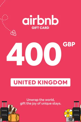 Airbnb 400 GBP Gift Card (United Kingdom) - Digital Key