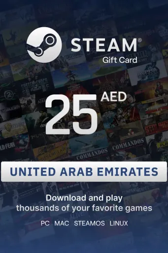 Steam Wallet 25 AED Gift Card (United Arab Emirates) - Digital key