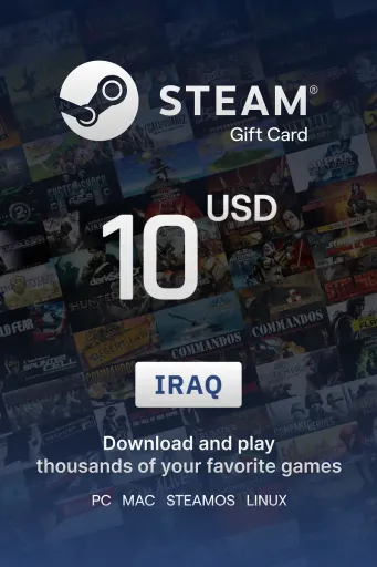 Steam Wallet 10 USD Gift card (Iraq) - Digital Key
