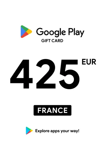 Google Play 425 EUR Gift Card (France) - Digital Key