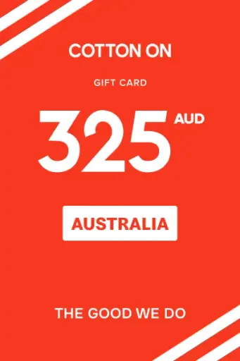 Cotton On Group 325 AUD Gift Card (Australia) - Digital Key