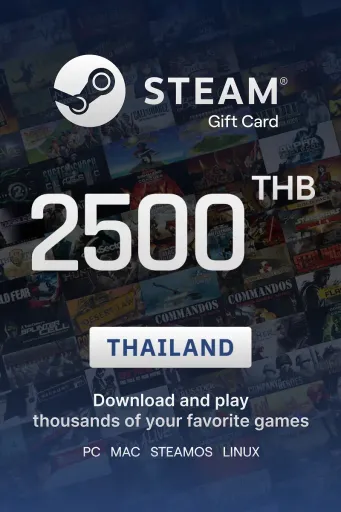 Steam Wallet 2500 THB Gift Card (Thailand) - Digital Key