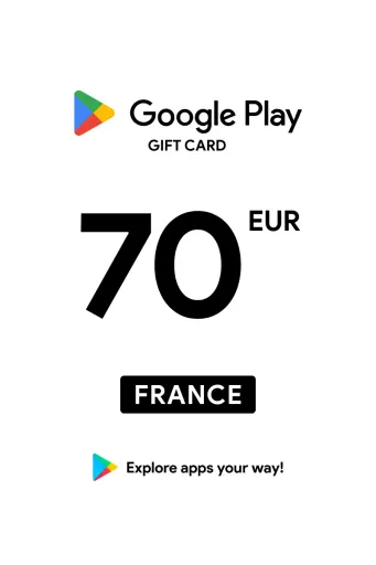 Google Play 70 EUR Gift Card (France) - Digital Key