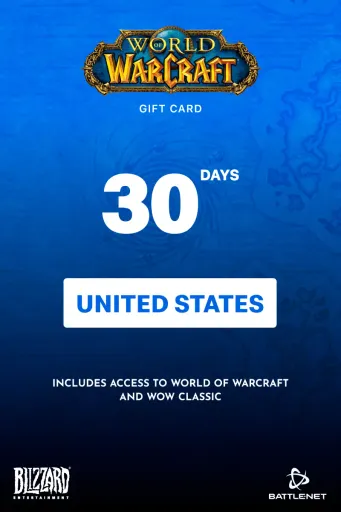Product Image - World of Warcraft 30 Days Time Card (United States) (PC) - Battle.net - Digital Key