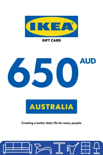 IKEA 650 AUD Gift Card (Australia) - Digital Key