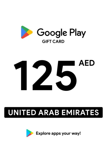 Google Play 125 AED Gift Card (United Arab Emirates) - Digital Key