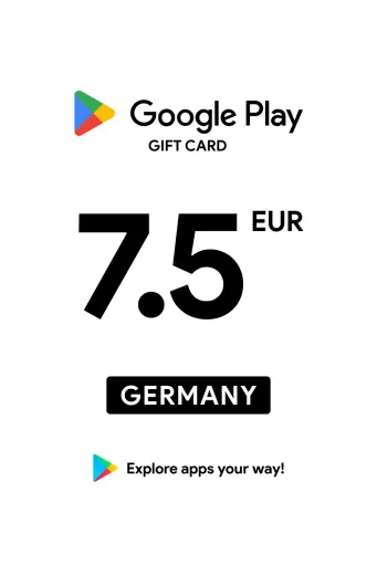 Google Play 7.5 EUR Gift Card (Germany) - Digital Key