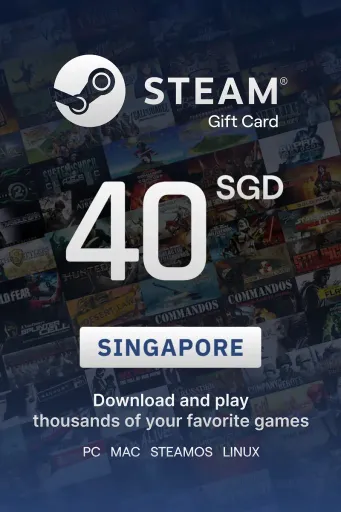 Steam Wallet 40 SGD Gift Card (Singapore) - Digital Key