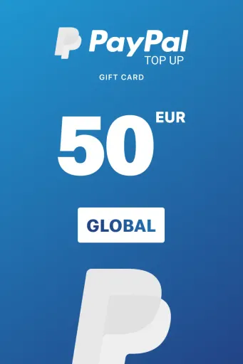 PayPal Instant Top Up 50 EUR Gift Card (Global) - Digital Key