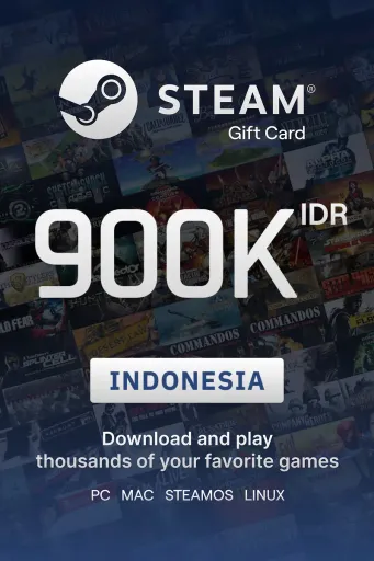 Steam Wallet 900000 IDR Gift Card (Indonesia) - Digital key