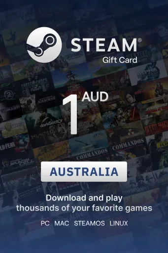 Steam Wallet 1 AUD Gift Card (Australia) - Digital key