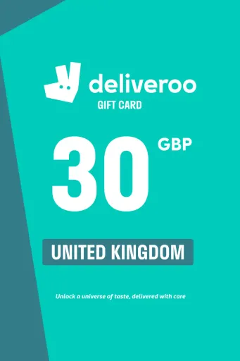 Deliveroo 30 GBP Gift Card (United Kingdom) - Digital Key