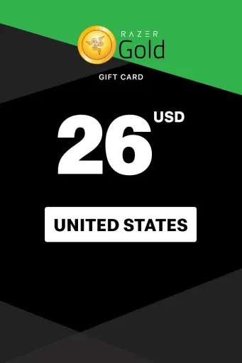 Razer Gold 26 USD Gift Card (United States) - Digital Key