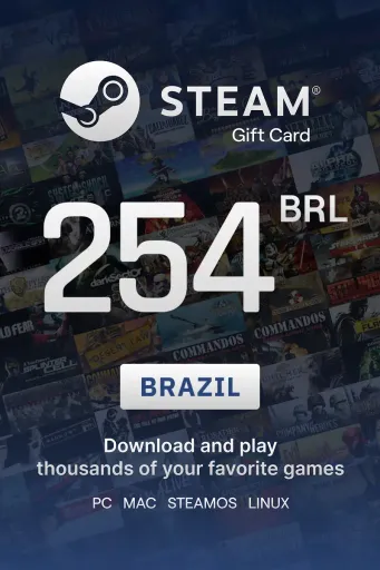 Steam Wallet 254 BRL Gift Card (Brazil) - Digital Key