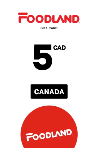 Foodland 5 CAD Gift Card (Canada) - Digital Key