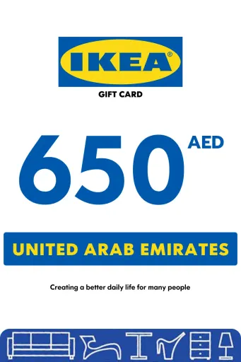 IKEA 650 AED Gift Card (United Arab Emirates) - Digital Key