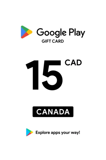 Google Play 15 CAD Gift Card (Canada) - Digital Key