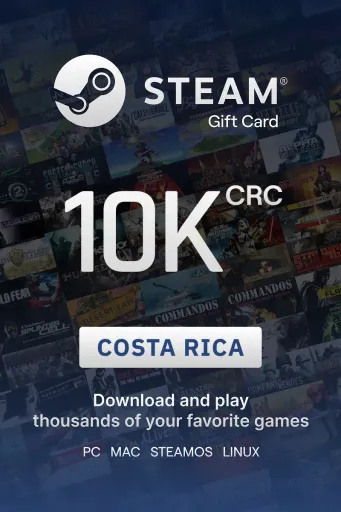 Steam Wallet 10000 CRC Gift Card (Costa Rica) - Digital Key
