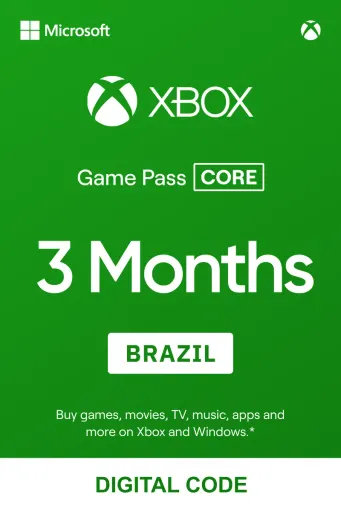 Xbox Game Pass Core 3 Months (Brazil) - Xbox Live - Digital Key