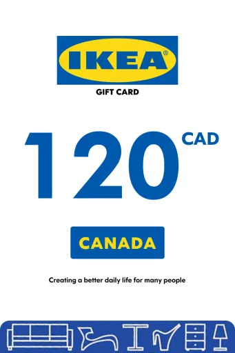 IKEA 120 CAD Gift Card (Canada) - Digital Key