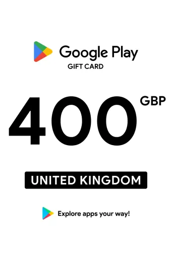Google Play 400 GBP Gift Card (United Kingdom) - Digital Key
