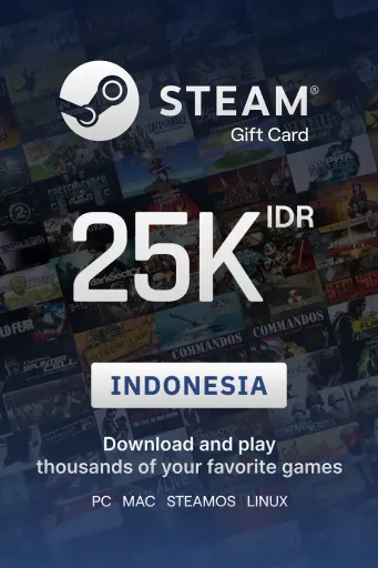 Steam Wallet 25000 IDR Gift Card (Indonesia) - Digital key
