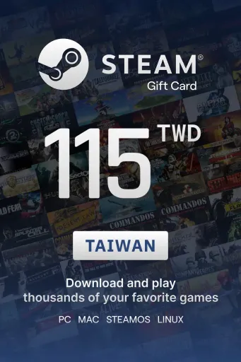 Steam Wallet 115 TWD Gift Card (Taiwan) - Digital Key