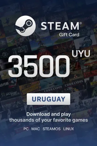 Steam Wallet 3500 UYU Gift Card (Uruguay) - Digital Key
