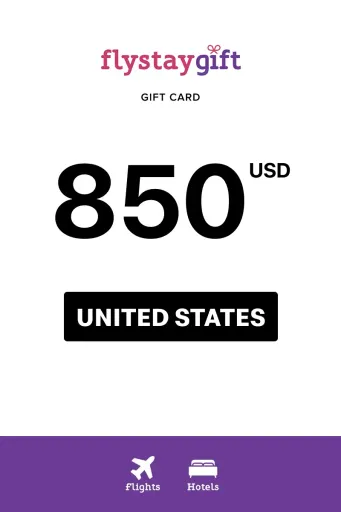 Flystay Gift 850 USD Gift Card (United States) - Digital Key