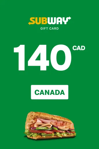 Subway 140 CAD Gift Card (Canada) - Digital Key