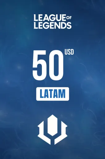 League of Legends 50 USD Gift Card (LATAM) - Digital Key