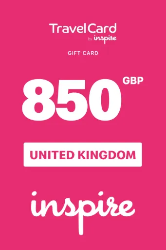 TravelCard by Inspire 850 GBP Gift Card (United Kingdom) - Digital Key