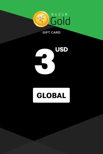 Razer Gold 3 USD Gift Card (Global) - Digital Key