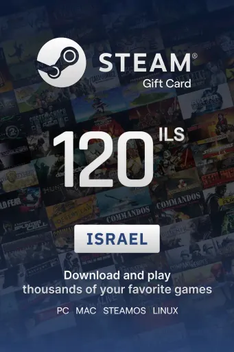 Steam Wallet 120 ILS Gift Card (Israel) - Digital Key