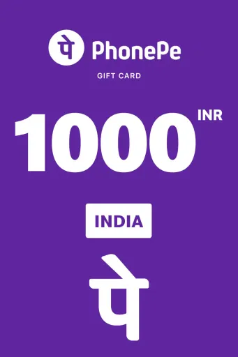 PhonePe 1000 INR Gift Card (India) - Digital Key