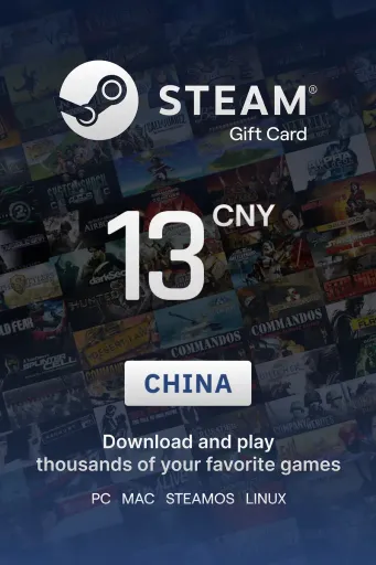 Steam Wallet 13 CNY Gift Card (China) - Digital Key