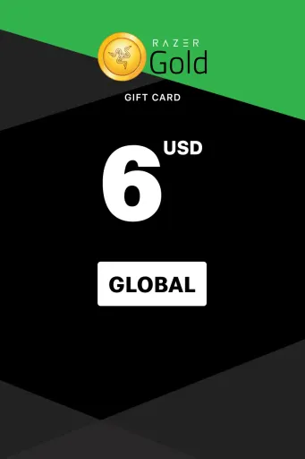 Razer Gold 6 USD Gift Card (Global) - Digital Key