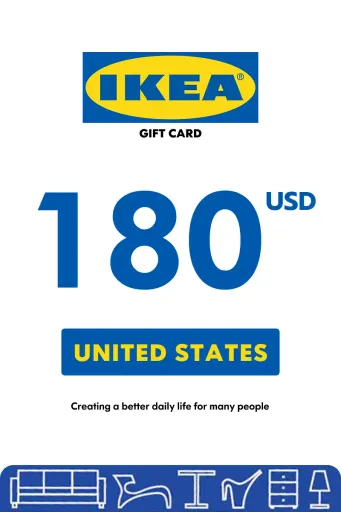 IKEA 180 USD Gift Card (United States) - Digital Key